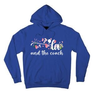 Comma La And The Coach 2024 Kamala Harris Funny Gift Tall Hoodie