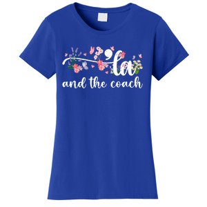 Comma La And The Coach 2024 Kamala Harris Funny Gift Women's T-Shirt