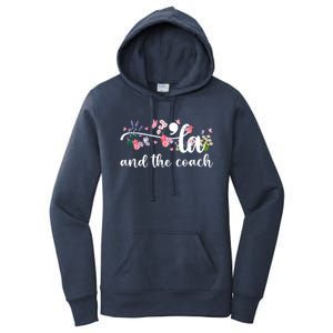 Comma La And The Coach 2024 Kamala Harris Funny Gift Women's Pullover Hoodie