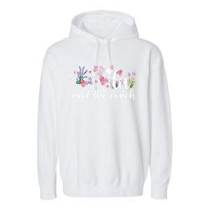 Comma La And The Coach 2024 Kamala Harris Funny Gift Garment-Dyed Fleece Hoodie