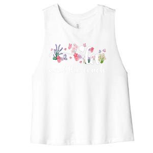 Comma La And The Coach 2024 Kamala Harris Funny Gift Women's Racerback Cropped Tank