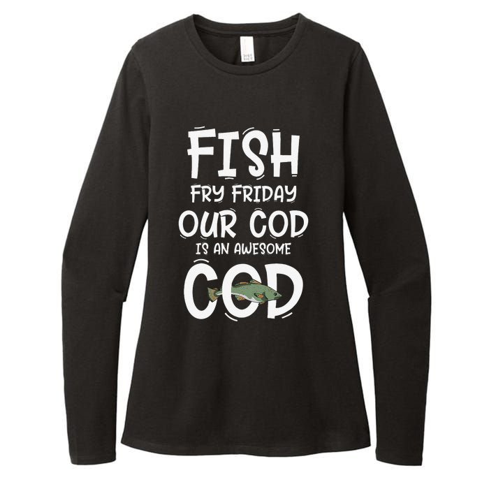 Catholic Lent And Easter Christian Lenten Fish Fry Friday Womens CVC Long Sleeve Shirt