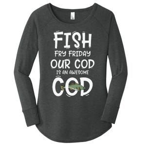 Catholic Lent And Easter Christian Lenten Fish Fry Friday Women's Perfect Tri Tunic Long Sleeve Shirt