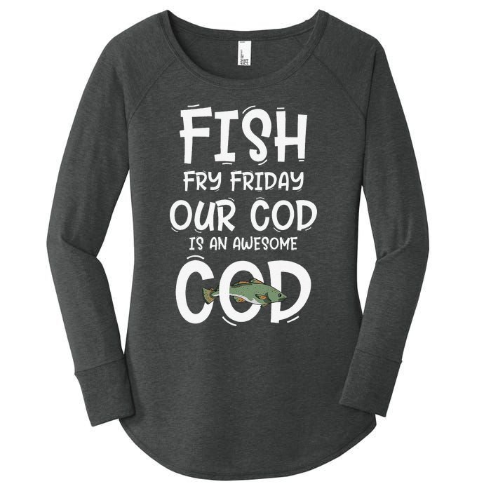 Catholic Lent And Easter Christian Lenten Fish Fry Friday Women's Perfect Tri Tunic Long Sleeve Shirt