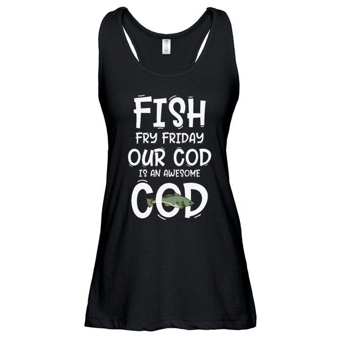 Catholic Lent And Easter Christian Lenten Fish Fry Friday Ladies Essential Flowy Tank