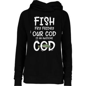 Catholic Lent And Easter Christian Lenten Fish Fry Friday Womens Funnel Neck Pullover Hood