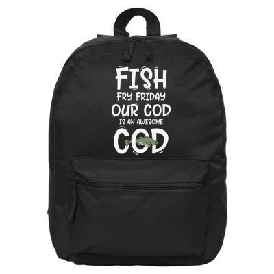 Catholic Lent And Easter Christian Lenten Fish Fry Friday 16 in Basic Backpack