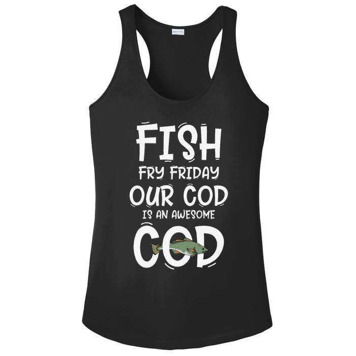 Catholic Lent And Easter Christian Lenten Fish Fry Friday Ladies PosiCharge Competitor Racerback Tank