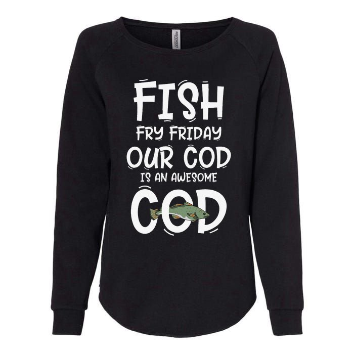 Catholic Lent And Easter Christian Lenten Fish Fry Friday Womens California Wash Sweatshirt