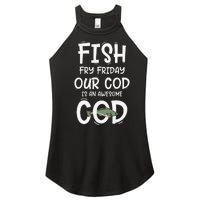 Catholic Lent And Easter Christian Lenten Fish Fry Friday Women's Perfect Tri Rocker Tank