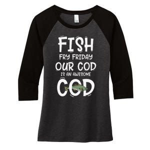 Catholic Lent And Easter Christian Lenten Fish Fry Friday Women's Tri-Blend 3/4-Sleeve Raglan Shirt