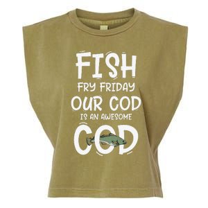 Catholic Lent And Easter Christian Lenten Fish Fry Friday Garment-Dyed Women's Muscle Tee