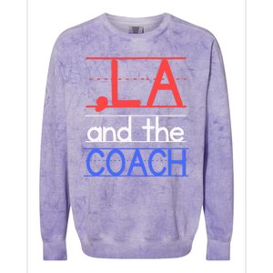 Comma La And The Coach Harris Walz 2024 Educators Colorblast Crewneck Sweatshirt