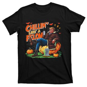 Chillin Like A Felon Donald Trump Buschlight Beer Halloween T-Shirt