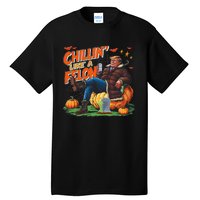 Chillin Like A Felon Donald Trump Buschlight Beer Halloween Tall T-Shirt