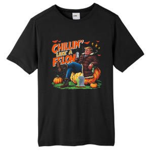 Chillin Like A Felon Donald Trump Buschlight Beer Halloween Tall Fusion ChromaSoft Performance T-Shirt