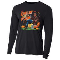 Chillin Like A Felon Donald Trump Buschlight Beer Halloween Cooling Performance Long Sleeve Crew