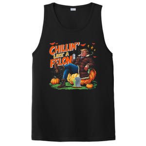 Chillin Like A Felon Donald Trump Buschlight Beer Halloween PosiCharge Competitor Tank