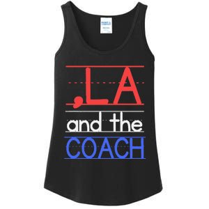 Comma La And The Coach Harris Walz 2024 Educators Gift Ladies Essential Tank