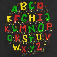 Christmas Lights Alphabet Student Learning Abc Teacher Xmas Cool Comfort Performance Bucket Hat