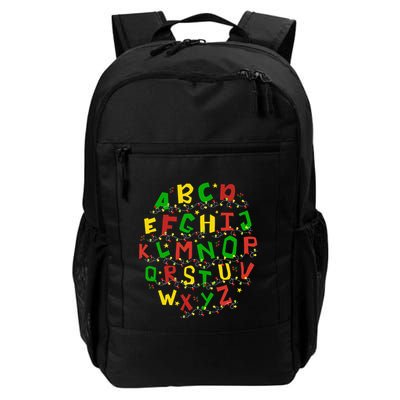 Christmas Lights Alphabet Student Learning Abc Teacher Xmas Backpack
