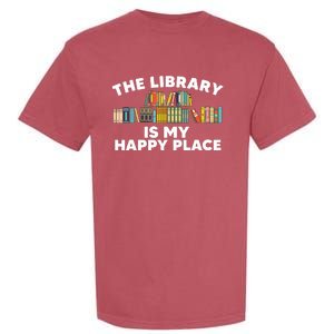 Cool Library Art For Men Women Bookworm Librarian Book Lover Garment-Dyed Heavyweight T-Shirt