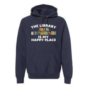 Cool Library Art For Men Women Bookworm Librarian Book Lover Premium Hoodie