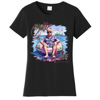 Chillin Like A Felon Funny Trump For President Summer 2024 Women's T-Shirt