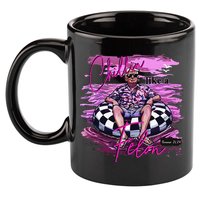 Chillin Like A Felon Retro Summer Pink Funny Trump 2024 Gift 11oz C Handle Ceramic Mug