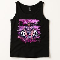 Chillin Like A Felon Retro Summer Pink Funny Trump 2024 Gift Tank Top