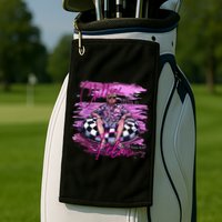 Chillin Like A Felon Retro Summer Pink Funny Trump 2024 Gift Golf Towel