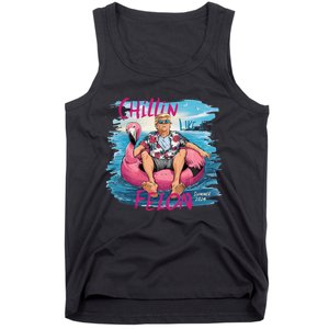 Chillin Like A Felon Funny Trump For President Summer 2024 Tank Top