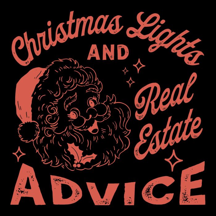 Christmas Light And Real Estate Advice Santa Claus Drawstring Bag