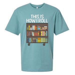 Cute Library Art For Men Women Book Reader School Librarian Sueded Cloud Jersey T-Shirt