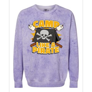 Camp Like A Pirate Colorblast Crewneck Sweatshirt