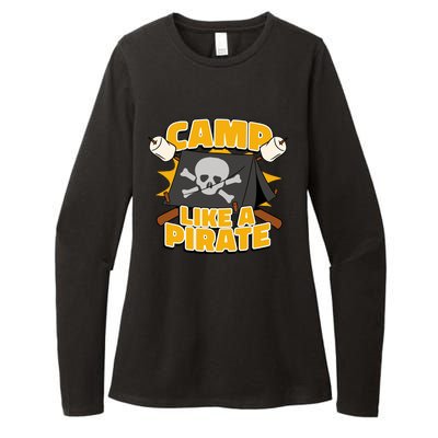 Camp Like A Pirate Womens CVC Long Sleeve Shirt