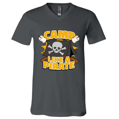 Camp Like A Pirate V-Neck T-Shirt