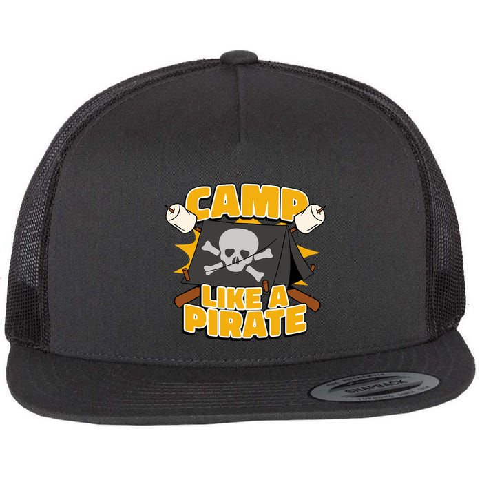 Camp Like A Pirate Flatbill Hat