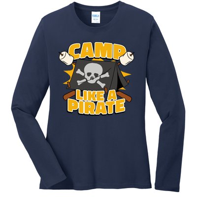 Camp Like A Pirate Ladies Long Sleeve Shirt