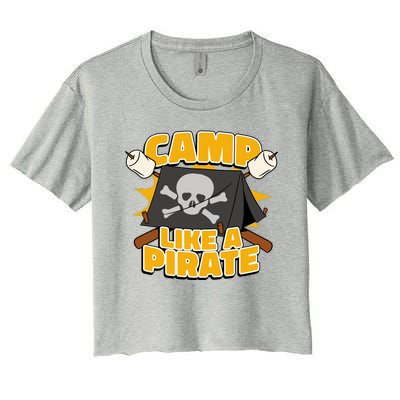 Camp Like A Pirate Women's Crop Top Tee