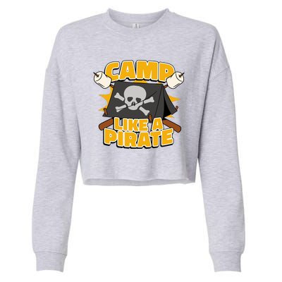 Camp Like A Pirate Cropped Pullover Crew