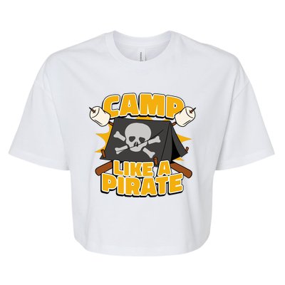 Camp Like A Pirate Bella+Canvas Jersey Crop Tee