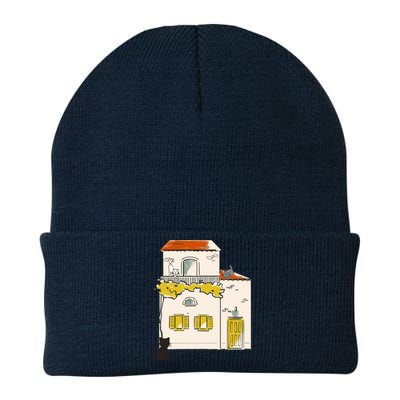 Cats Look At Each Other Knit Cap Winter Beanie