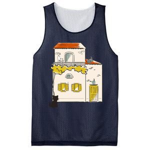 Cats Look At Each Other Mesh Reversible Basketball Jersey Tank