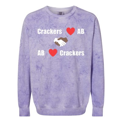 Crackers Love Ab Ab Love Crackers Colorblast Crewneck Sweatshirt