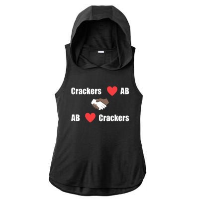 Crackers Love Ab Ab Love Crackers Ladies PosiCharge Tri-Blend Wicking Draft Hoodie Tank