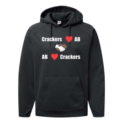 Crackers Love Ab Ab Love Crackers Performance Fleece Hoodie