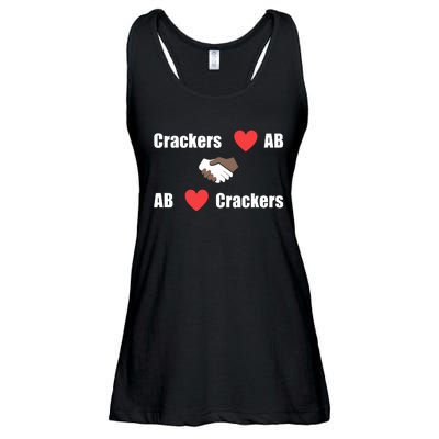 Crackers Love Ab Ab Love Crackers Ladies Essential Flowy Tank