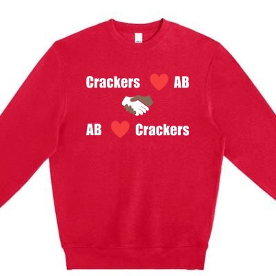 Crackers Love Ab Ab Love Crackers Premium Crewneck Sweatshirt