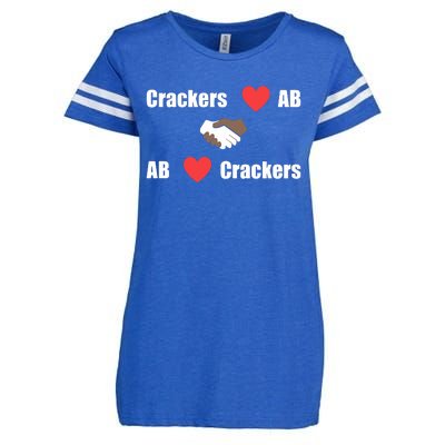 Crackers Love Ab Ab Love Crackers Enza Ladies Jersey Football T-Shirt